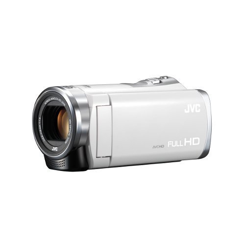 【中古 良品】 JVCKENWOOD JVC ビデオカメラ EVERIO 内蔵メモリー8GB ホワイト GZ-E333-W　(shin_画像1