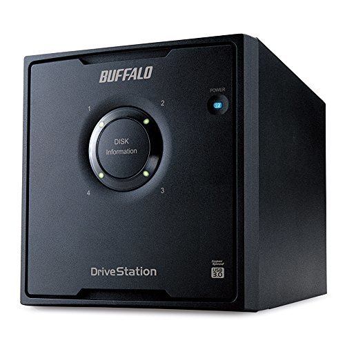 BUFFALO RAID5対応 USB3.0用 外付けハードディスク 4ドライブモデル 4TB HD-QL4TU3/R5J(中古 未使用品)　(shin