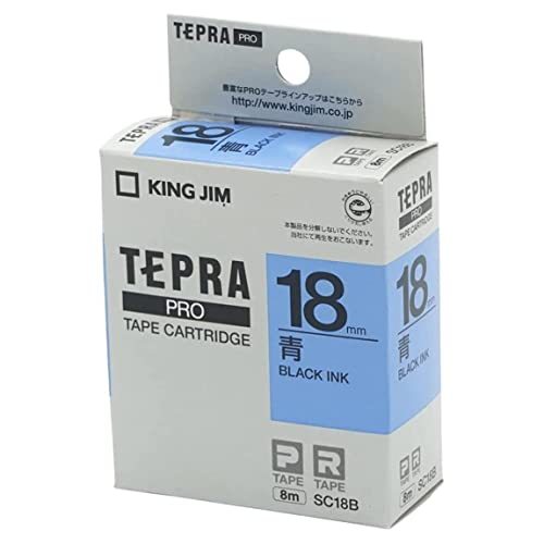  King Jim tape cartridge Tepra PRO 18mm SC18B blue ( used unused goods ) (shin