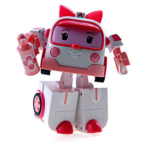 ロボカーポリー Robocar Poli Toy Amber Deluxe Transforming Robot #83095(中古 未使用品)　(shin_画像1