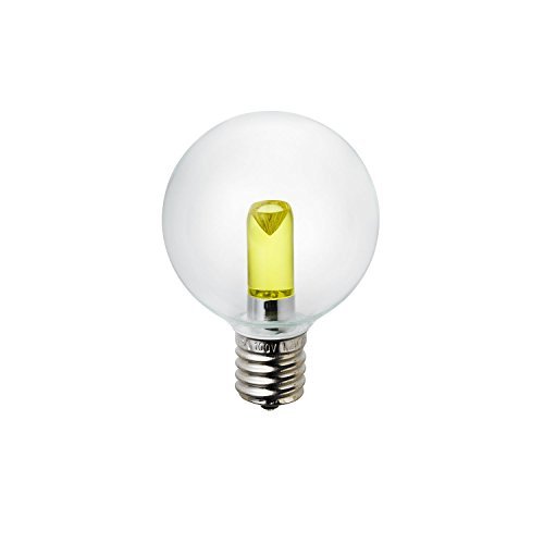 ELPA LED装飾電球 ミニボール球形 口金直径17mm G50 クリアイエロー LDG1CY-G-E17-G264(中古 未使用品)　(shin_画像1