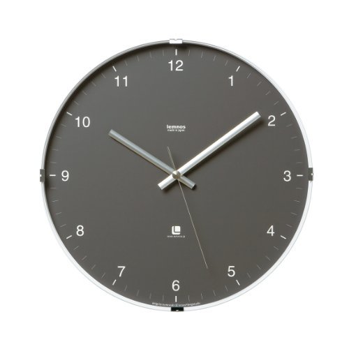 レムノス 掛け時計 アナログ ノースクロック 灰 ABS樹脂 North clock グレー T1-0117 GY Lemnos(中古品)　(shin