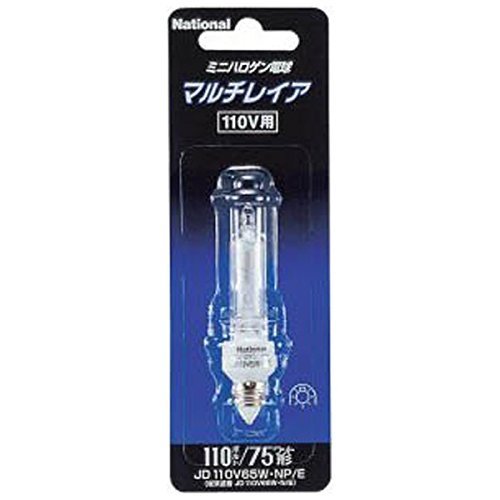 パナソニック ミニハロゲン電球 マルチレイア 110V 75W形 E11口金 JD110V65W・NP/E (1個)(中古品)　(shin_画像1