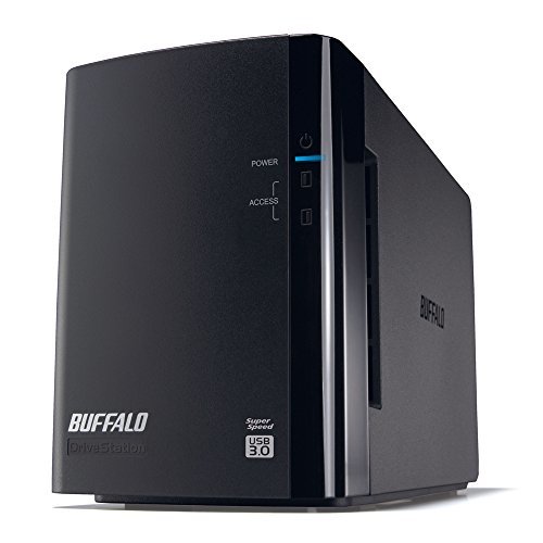 BUFFALO RAID1対応 USB3.0用 外付けハードディスク 2ドライブモデル 4TB HD-WL4TU3/R1J(中古品)　(shin