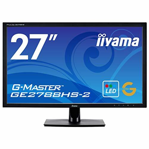 iiyama ゲーミング モニター ディスプレイ GE2788HS-B2 (27インチ/1ms/フルHD/TN/HDMI,D-sub,DVI-D)(中古品)　(shin