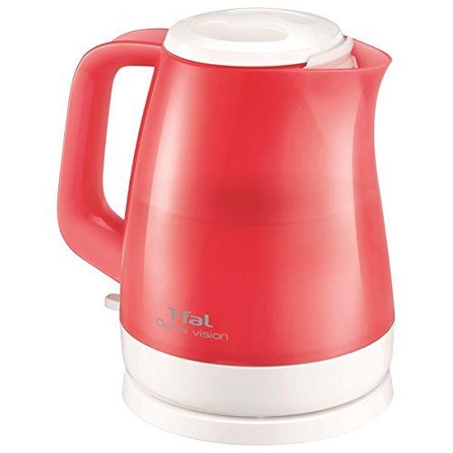 ティファール（T-FAL） 電気ケトル　1.5L　レッドデルフィニヴィジョン KO1515JP(中古品)　(shin