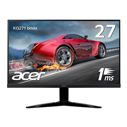 Acer ゲーミングモニター KG271bmiix 27インチ 応答速度1ms/Free Sync/フレームレス/スピーカー内蔵(中古品)　(shin_画像1
