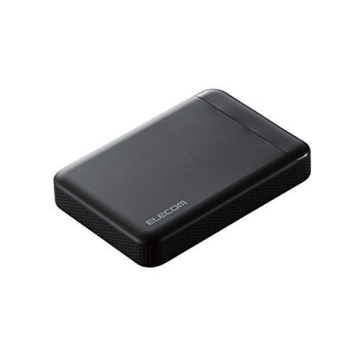エレコム HDD 外付けハードディスク 1TB ビデオカメラから直接保存 衝撃吸収インナーフレーム ELP-EDV010UBK(品)　(shin
