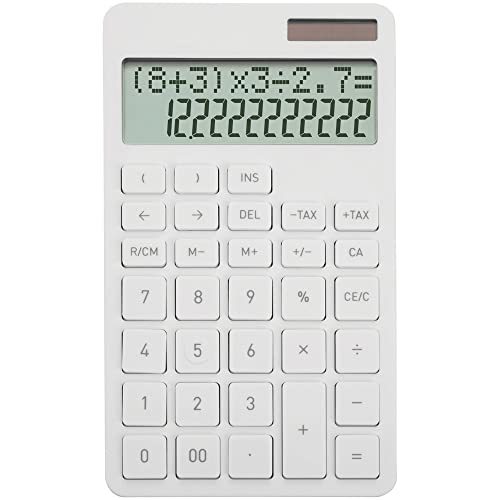 アスカ 電卓 計算式表示電卓 ()計算可 C1242W(中古品)　(shin_画像1