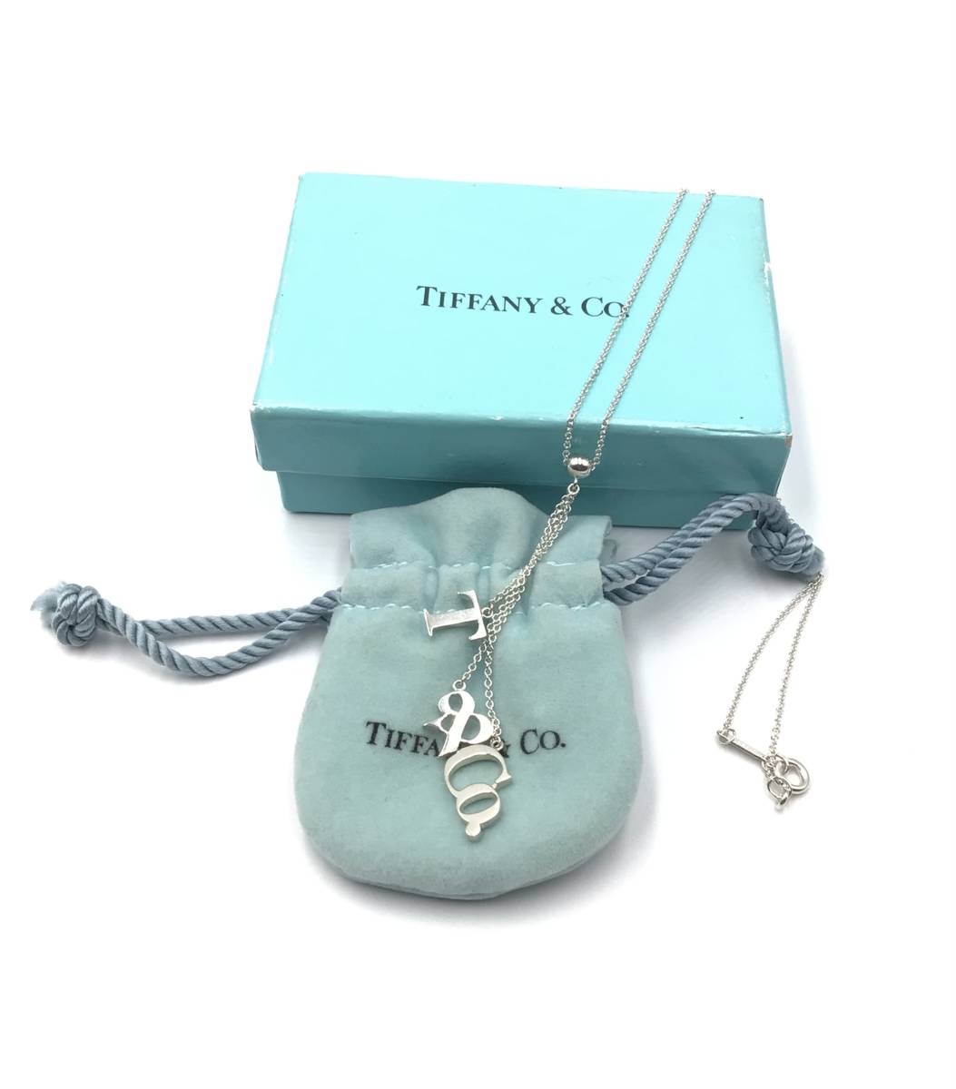 Tiffany&Co. &Co. ティファニーＴ＆Ｃｏ．ロゴアイコン　トリプル ドロップ ＳＶ９２５ネックレス_画像4