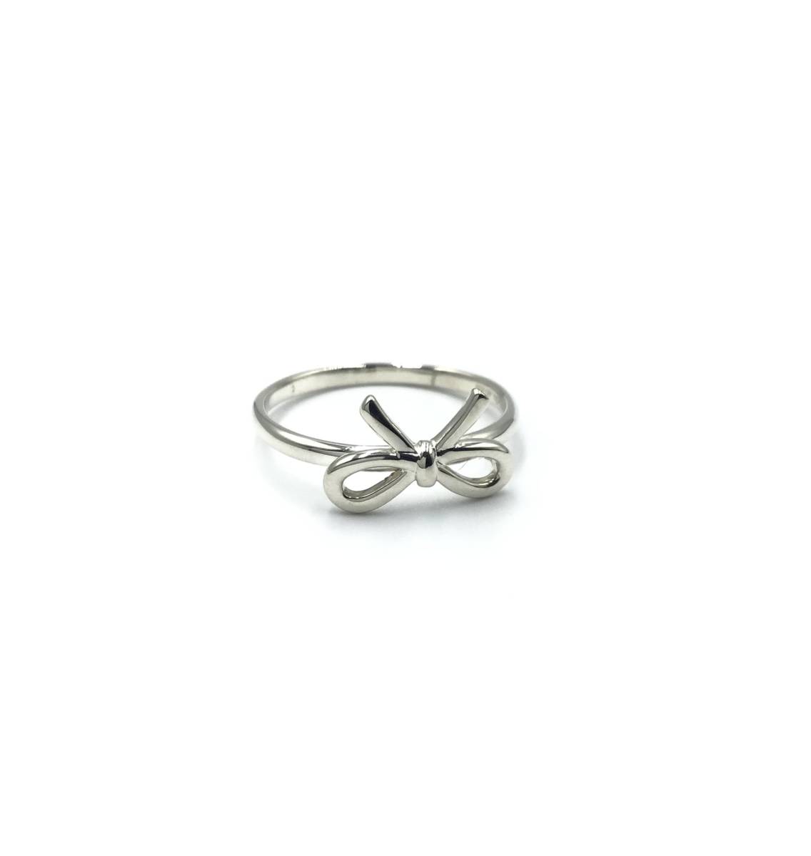 Tiffany&Co. &Co. ティファニーリボン　リング　シルバー925リング・指輪 　約21号_画像8