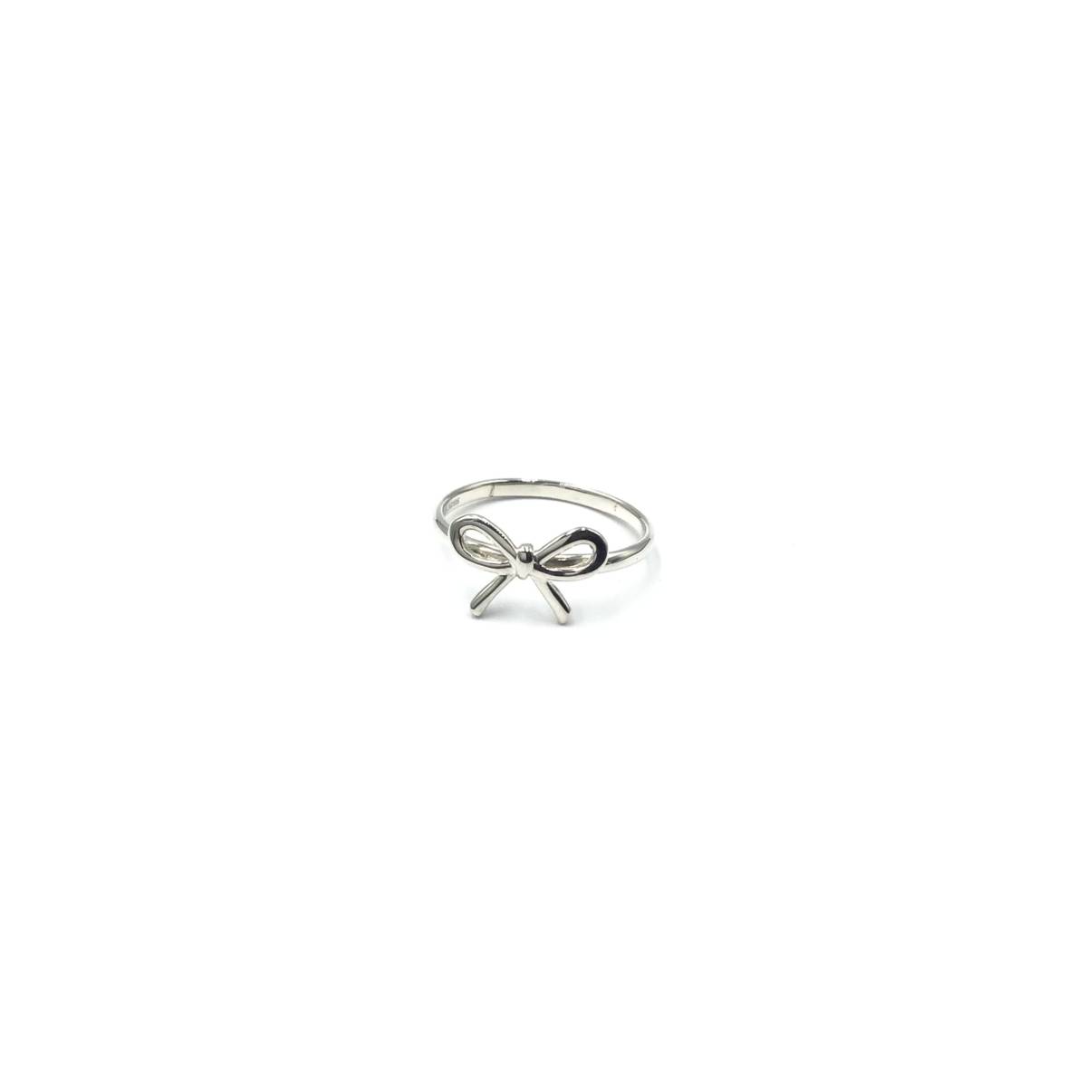 Tiffany&Co. &Co. ティファニーリボン　リング　シルバー925リング・指輪 　約21号