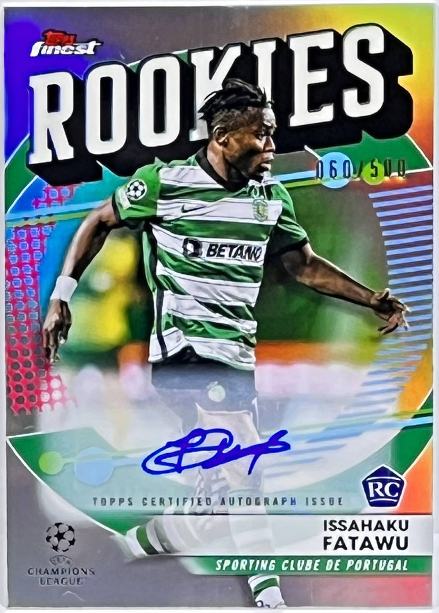 【ファタウ/Issahaku Fatawu】2022-23 Topps Finest UEFA Auto 直筆サイン RC_画像1