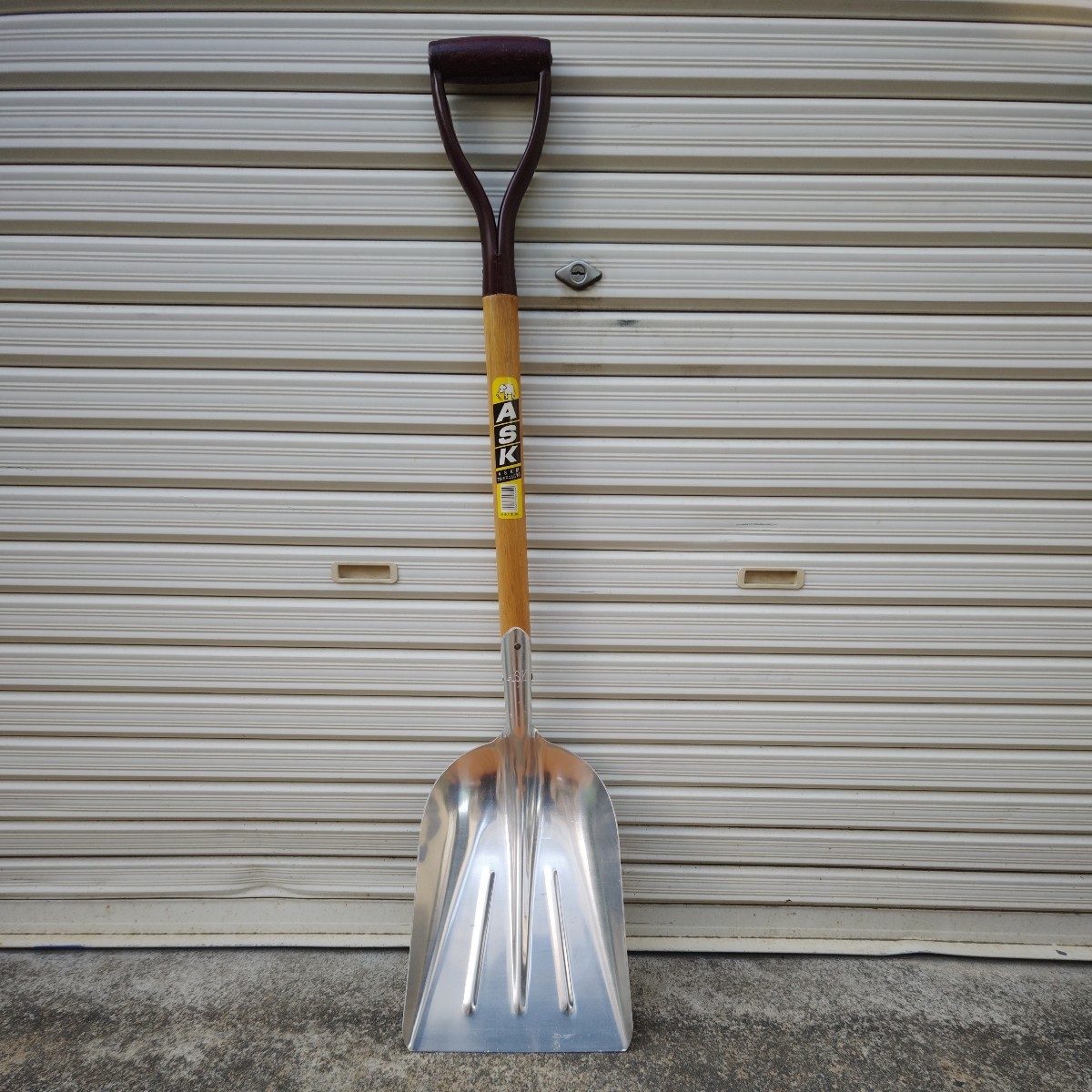 *[ASK aluminium spade ] perhaps unused long-term keeping goods ASK pattern aluminium spade .. industry shovel gardening gardening snow blower 115-72