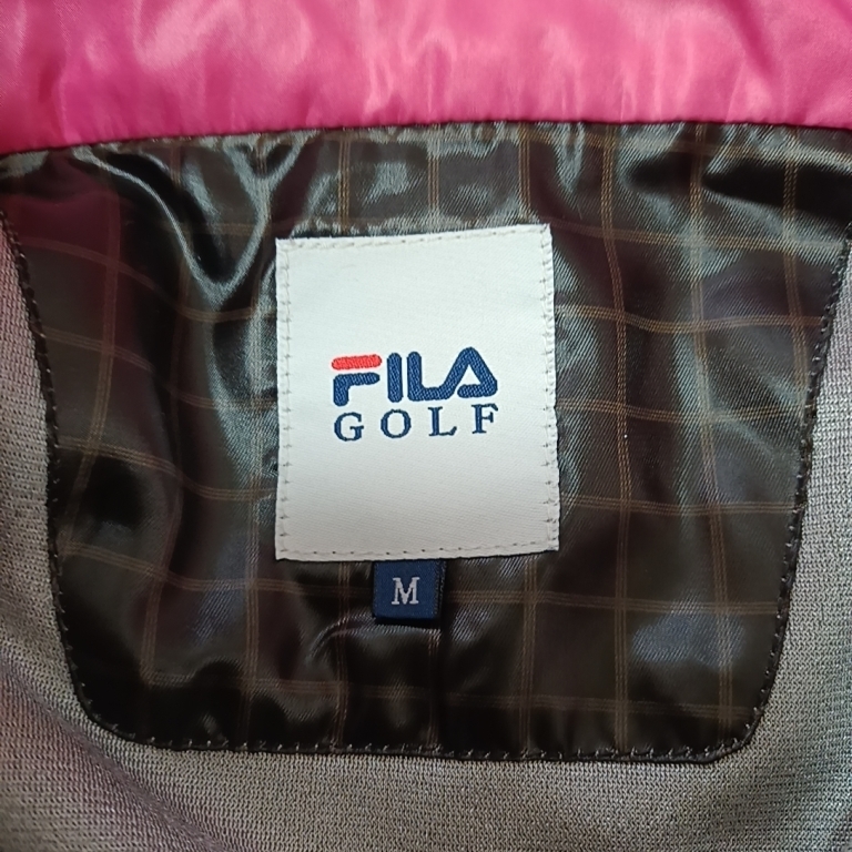 ◆フィラゴルフ　FILA GOLF　レディース　２WAY ウインドジャケット　Ｍサイズ　ブラック　黒　ウインドブレーカー　スポーツ_画像9