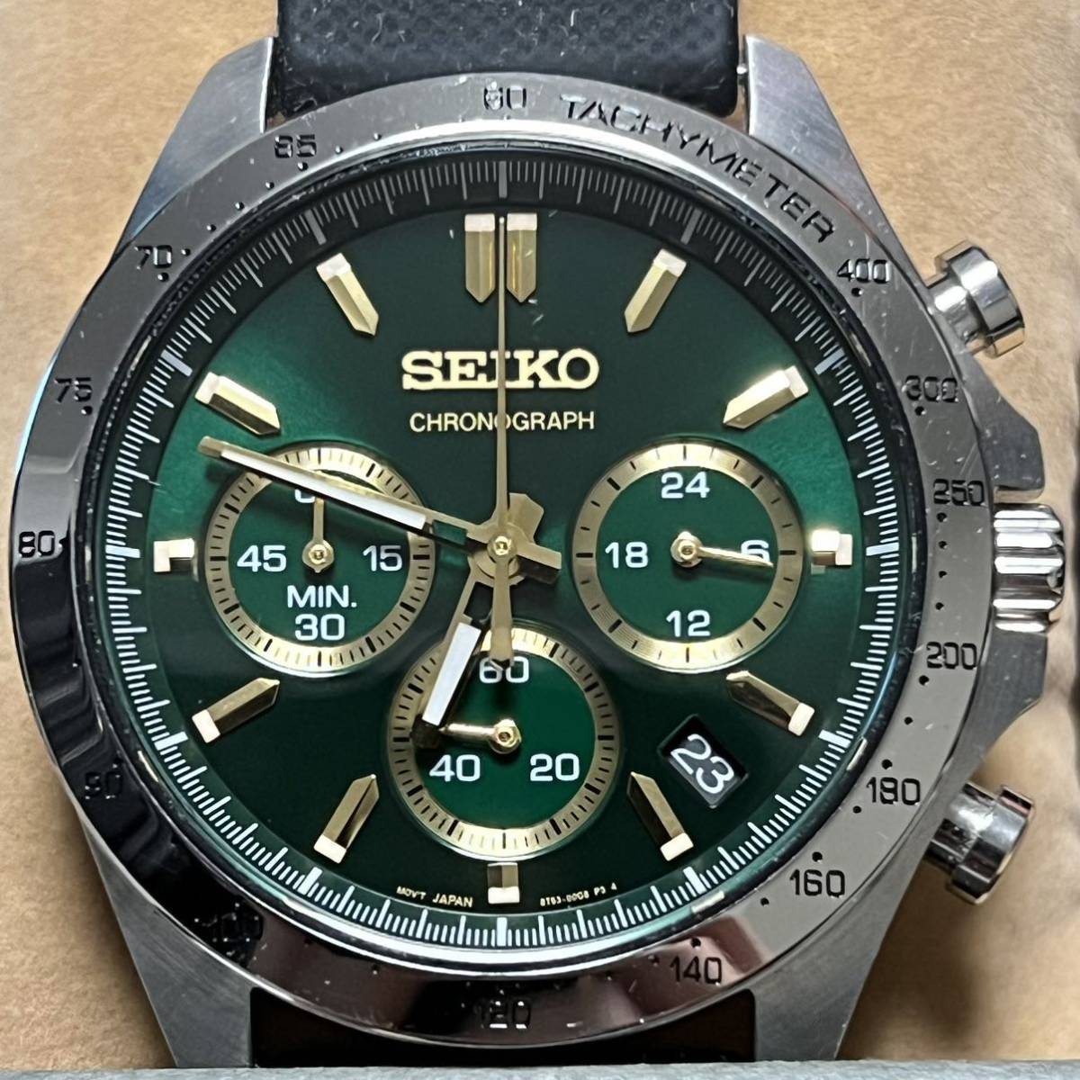 予約販売】本 SEIKO セイコー グリーン文字盤 メンズ時計 SBTR017 国内