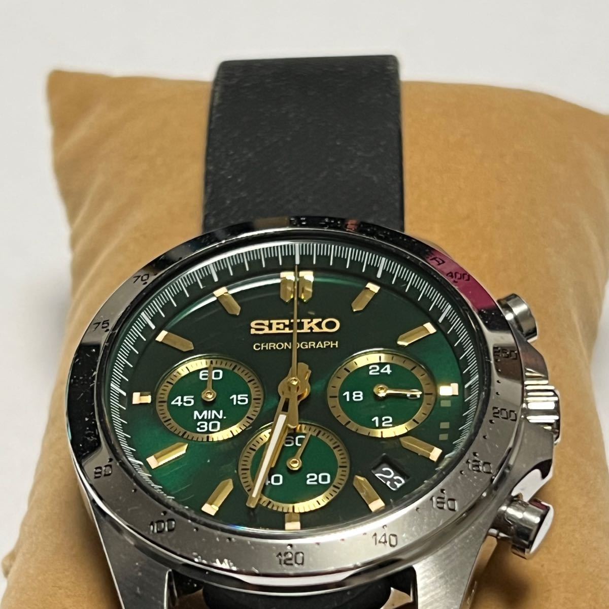 予約販売】本 SEIKO セイコー グリーン文字盤 メンズ時計 SBTR017 国内