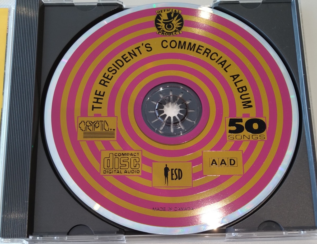 The Residents present The Commercial Album 旧規格輸入盤中古CD ザ・レジデンツ コマーシャル・アルバム ボートラ収録 ESD80202の画像3