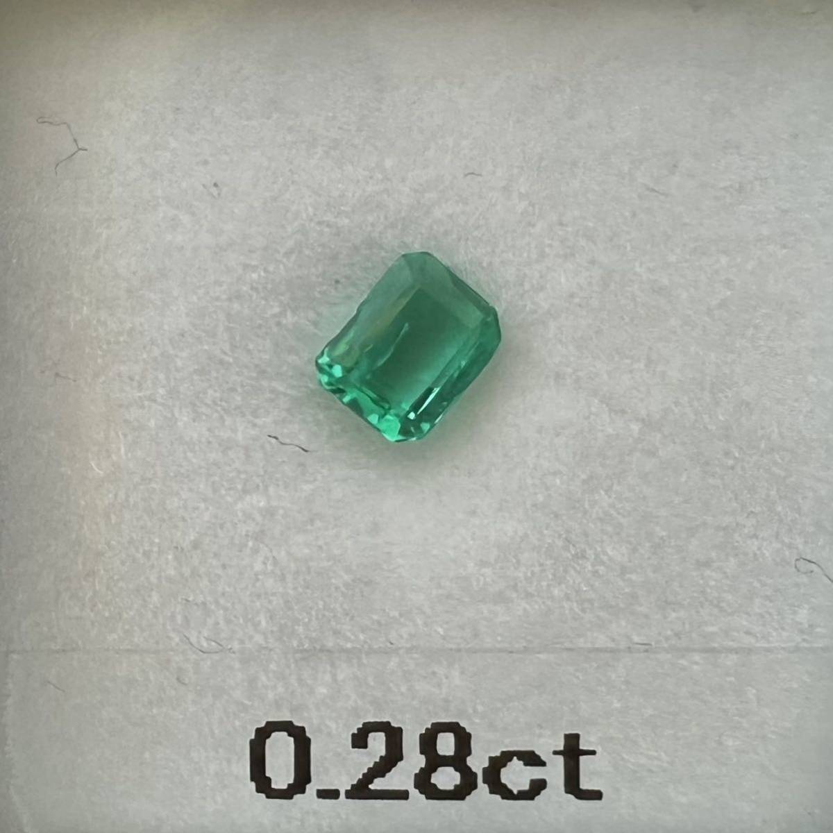 エメラルド ルース 0.28ct スクエア_画像6