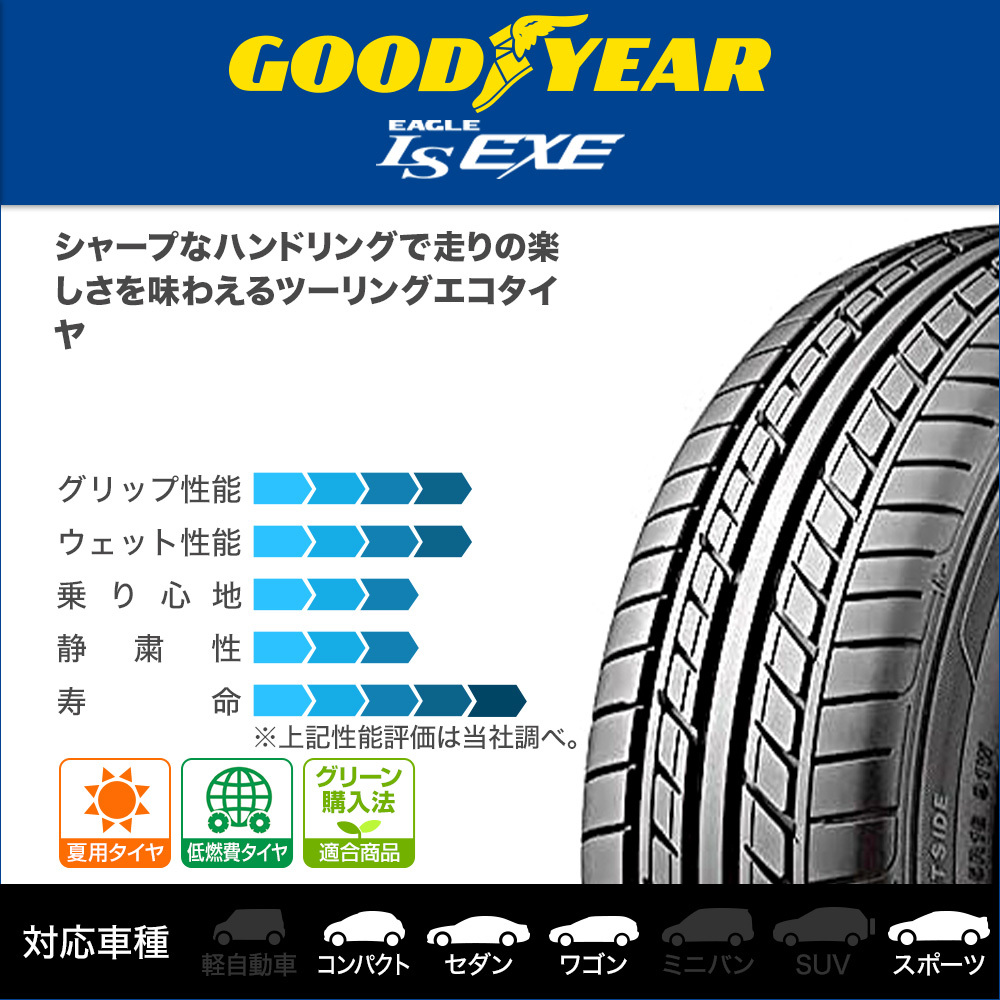 新品・サマータイヤのみ・送料無料(4本セット) グッドイヤー イーグル LS EXE（エルエス エグゼ） 245/45R19 102W XL_画像2