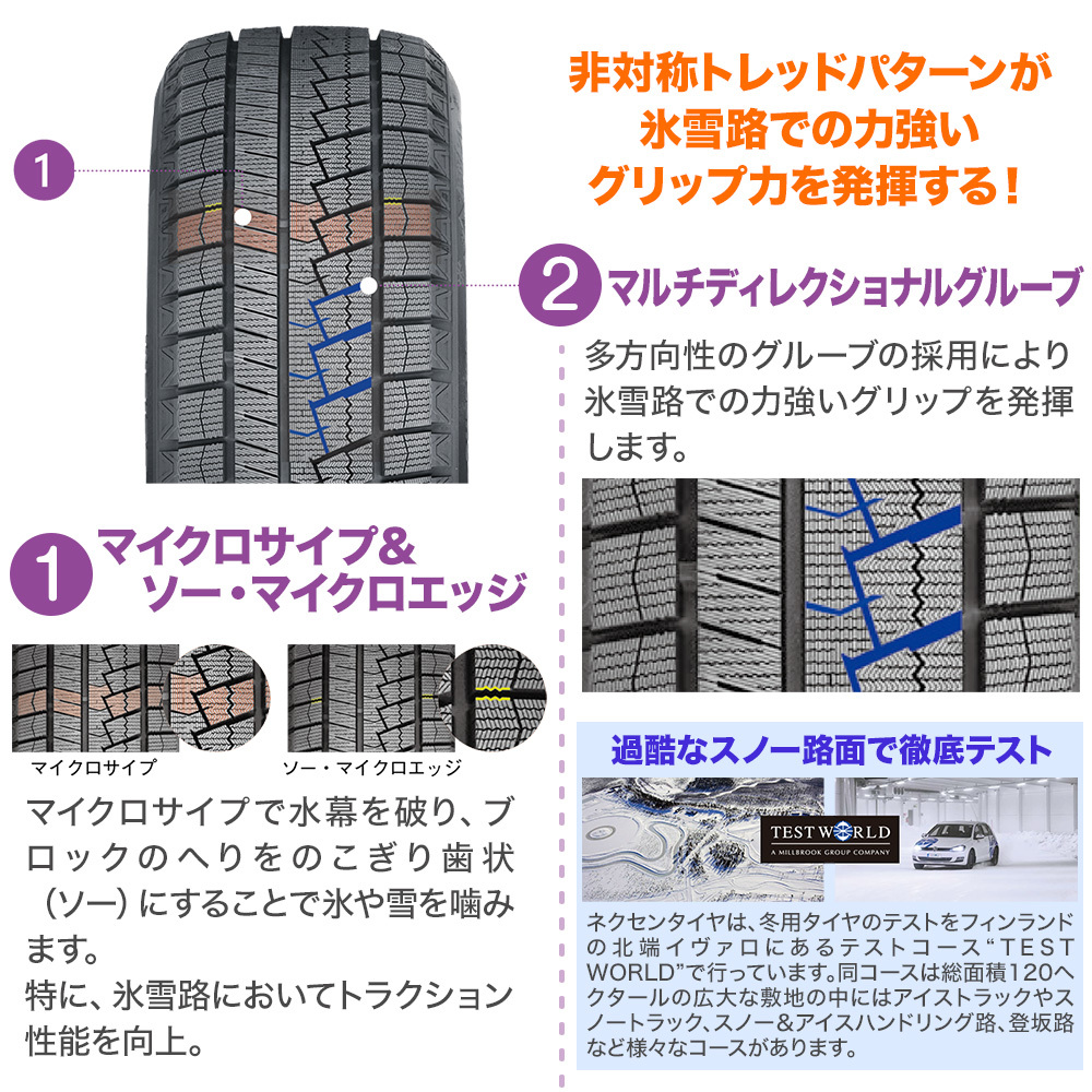 スタッドレス ホイール 4本セット ホットスタッフ ララパーム KC-8 NEXEN ネクセン WINGUARD ウィンガード ice 2 155/65R14_画像3