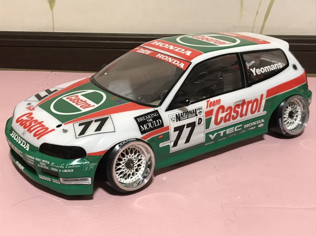 送料無料 1/10 タミヤ ホンダ シビック EG6 カストロール 送料無料 1/10 タミヤ ホンダ シビック EG6 カストロール