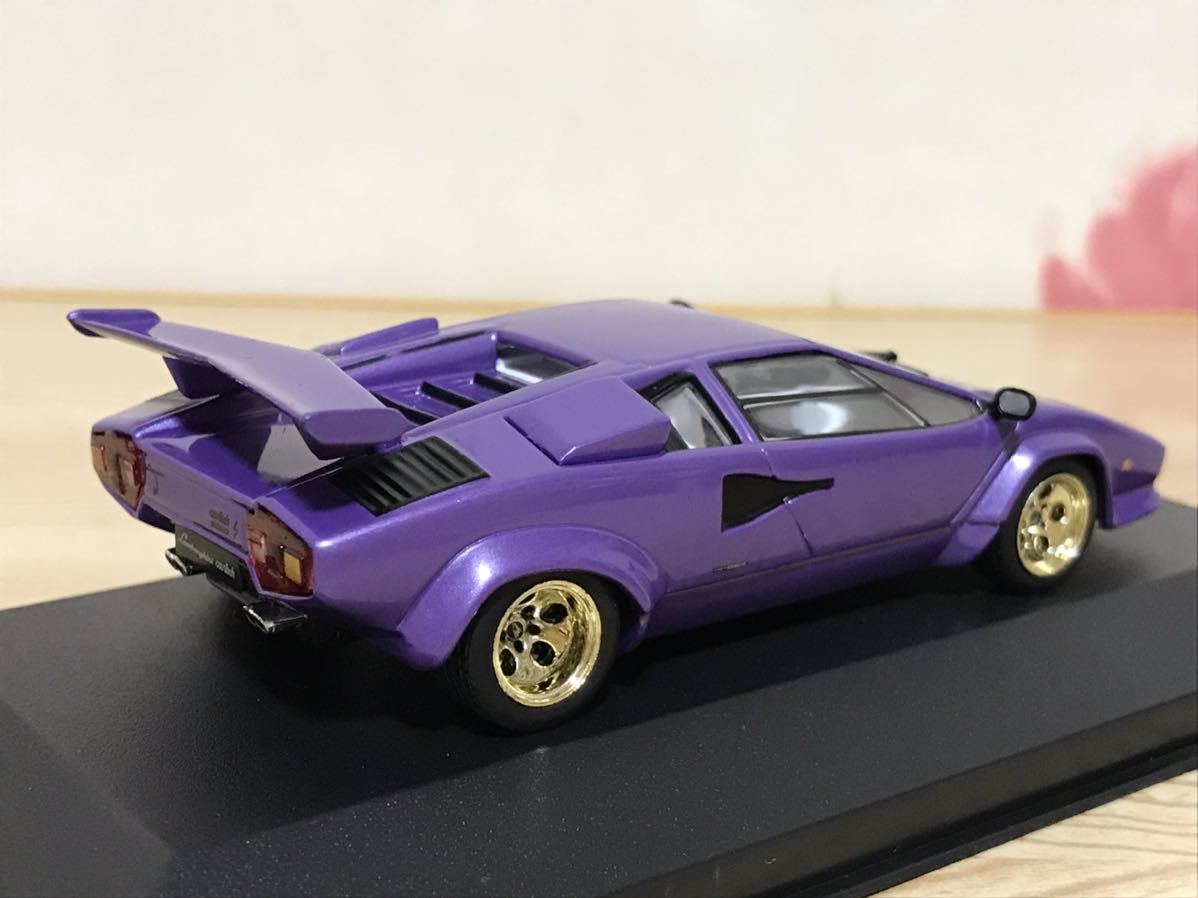 送料無料　1/43 ixo zi-l ランボルギーニ カウンタック LP500S メタリックパープル ミニカー　イクソ ジール LAMBORGHINI COUNTACH