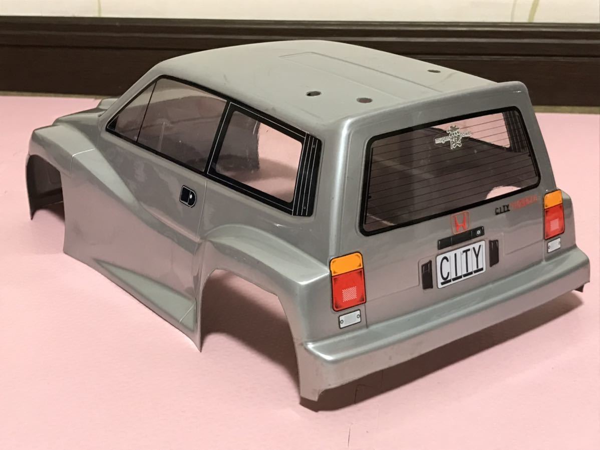 送料無料　Mシャーシ用　ホンダ　シティ ターボⅡ ラジコンボディ　シェブロンモデル CHEVRON MODELS HONDA CITY TURBO Ⅱ 旧車