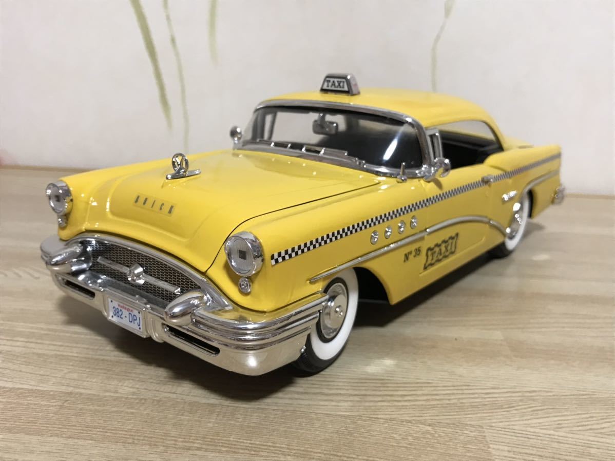 送料無料 1/18 ビュイック センチュリー タクシー ミニカー MIRA BUICK CENTURY 1955 TAXI クラシックカー 旧車