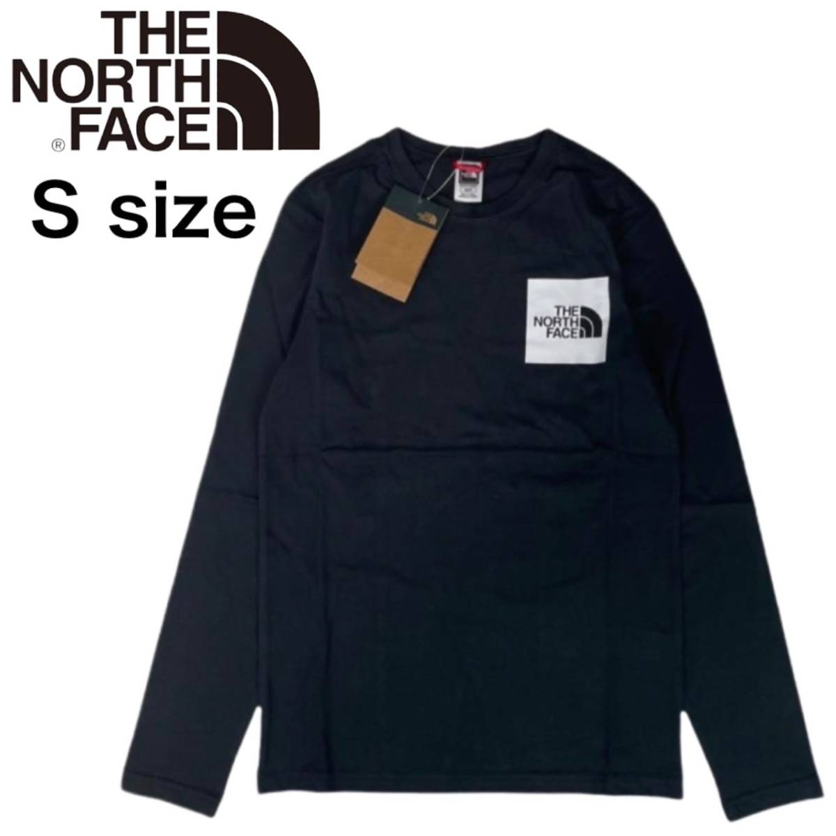 日本製 カットソー Sサイズ ブラック ファイン NF0A37FT Tシャツ 長袖