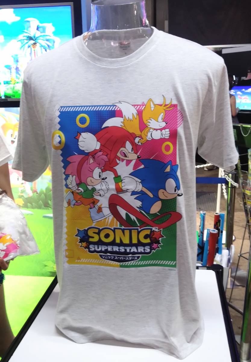 非売品！東京ゲームショウ限定・購入者限定配布「ソニックスーパースターズ」Tシャツ_画像1