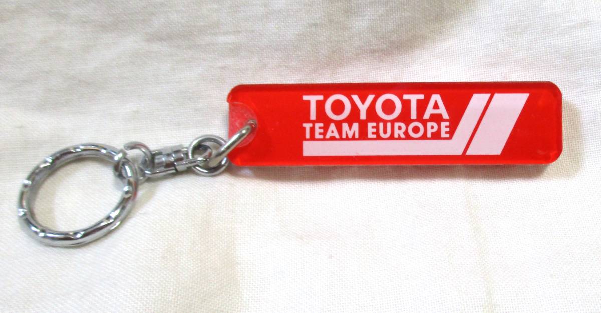 TTE TOYOTA TEAM EUROPE トヨタ チーム ヨーロッパ キーホルダー アクリル _画像2