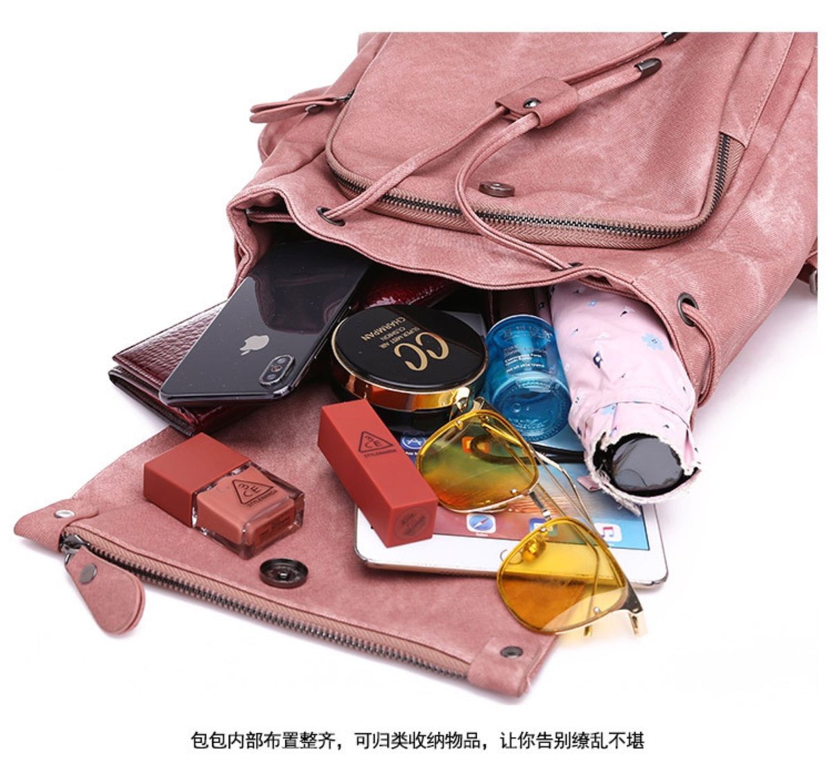 ショルダーバック　バッグ　鞄　かばん　通勤　通学　ピンク　韓国