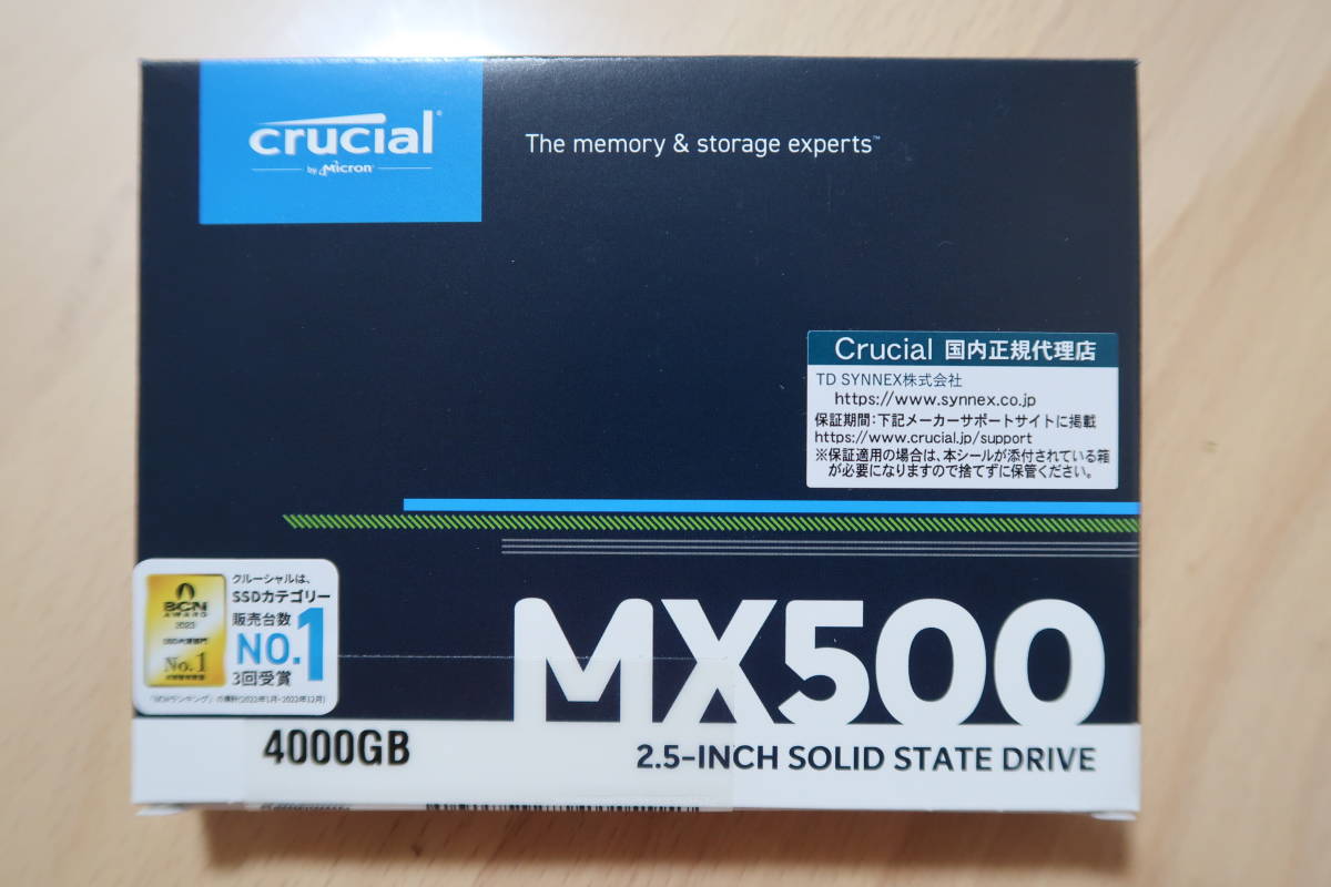 好評 CT4000MX500SSD1/JP 【新品・未使用】Crucial/MX500 SSD クルー