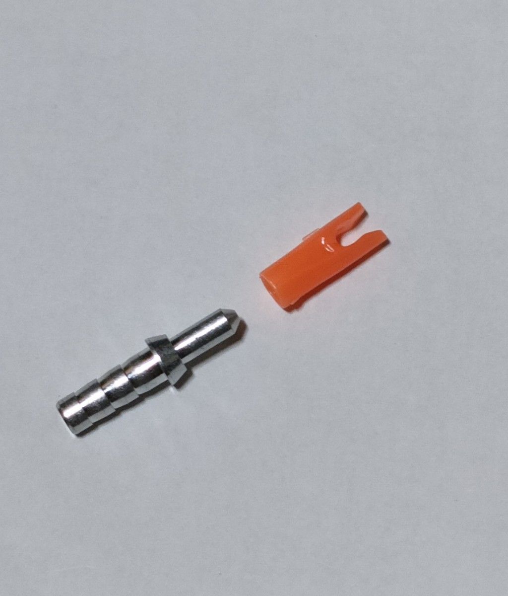 アーチェリー　ピンノック(オレンジ)、ピンインサート(ID3.2mm又は、ID4.2mm)　セット