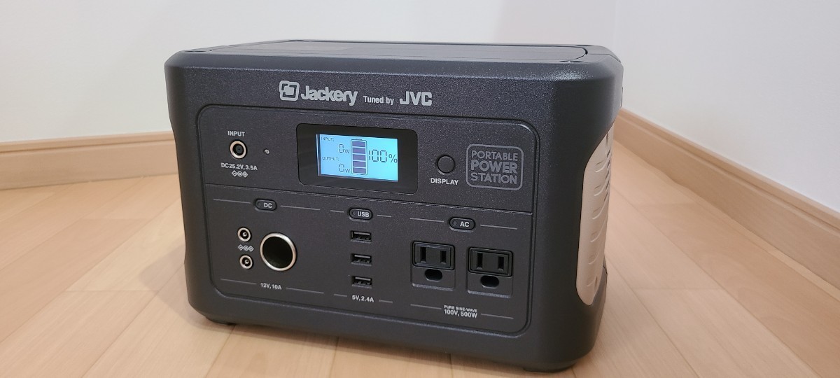 ポータブル電源 jackery jvc BN-RB5-C 正弦波 【美品】の画像1