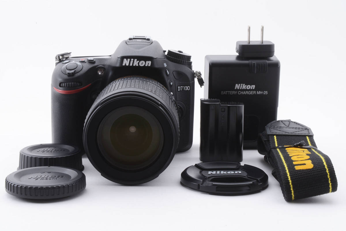 ★外観美品★ Nikon ニコン D7100 18-105 VR Kit ブラック デジタル一眼レフカメラ AF-S DX 18-105mm 3.5-5.6G ED VR レンズ キット #753_画像1