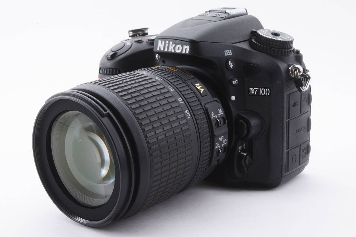 ★外観美品★ Nikon ニコン D7100 18-105 VR Kit ブラック デジタル一眼レフカメラ AF-S DX 18-105mm 3.5-5.6G ED VR レンズ キット #753_画像2