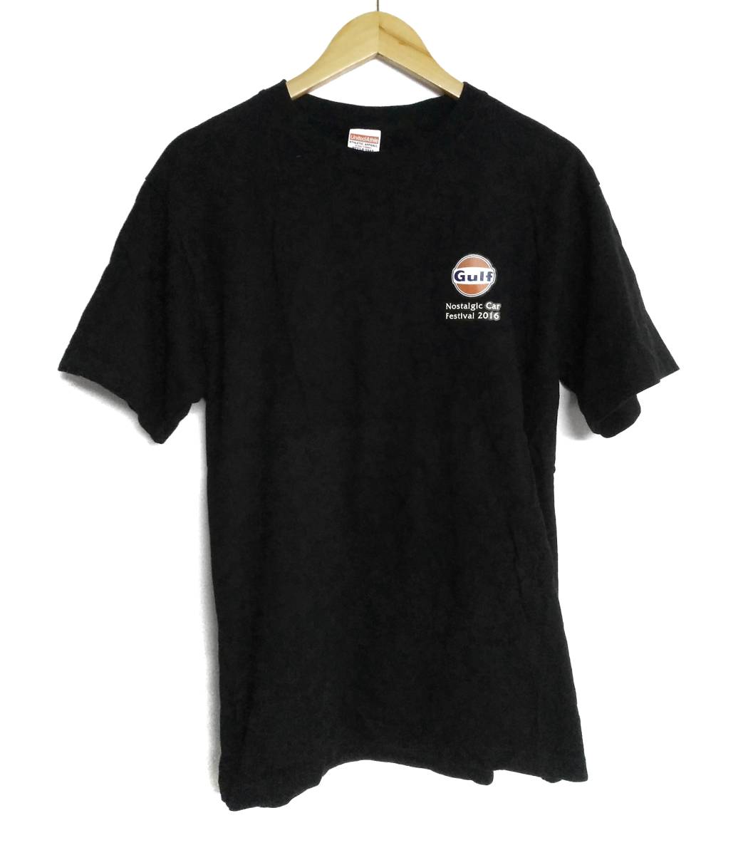 ガルフ Gulf ノスタルジックカーフェスティバル 2016 L 黒 ブラック Tシャツ メンズ シャツ 長野 名古屋 Nostalgic Car Festival 車 カー_画像1