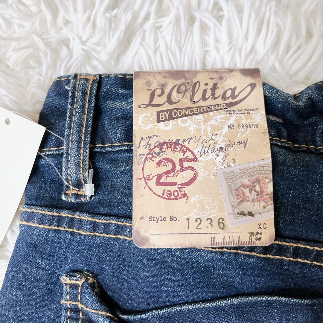 送料無料　新品未使用品　タグ付き　LOLITA JEANS 　ロリータジーンズ　デニムパンツ　ジーンズ　スキニー　ストレッチ　W25_画像8