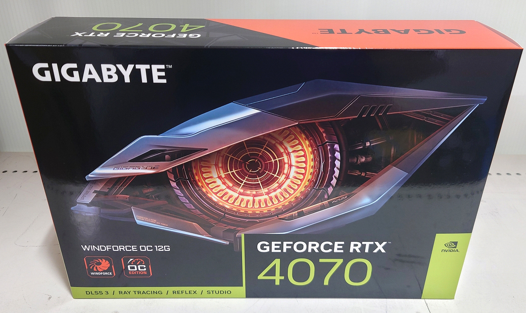 美品 GIGABYTE NVIDIA GeForce RTX4070 グラフィックボード GDDR6X 12GB GV-N4070WF3OC-12GD