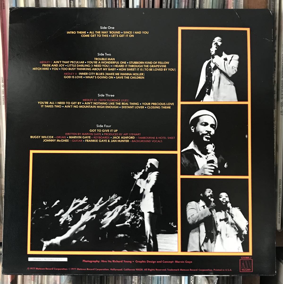 Marvin Gaye マーヴィン・ゲイ　Live At London Palladium 2LP US盤_画像2