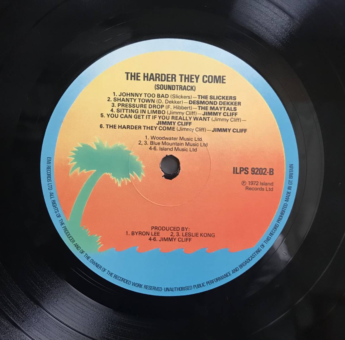 The Harder They Come / Jimmy Cliff / OST レコード UK盤 70年代プレスの画像4