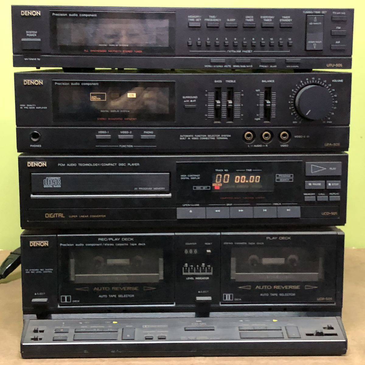 【リユース】デノンDENON　D-505CD（UTU/ UPA//UCD-505)　システムコンポ_画像1