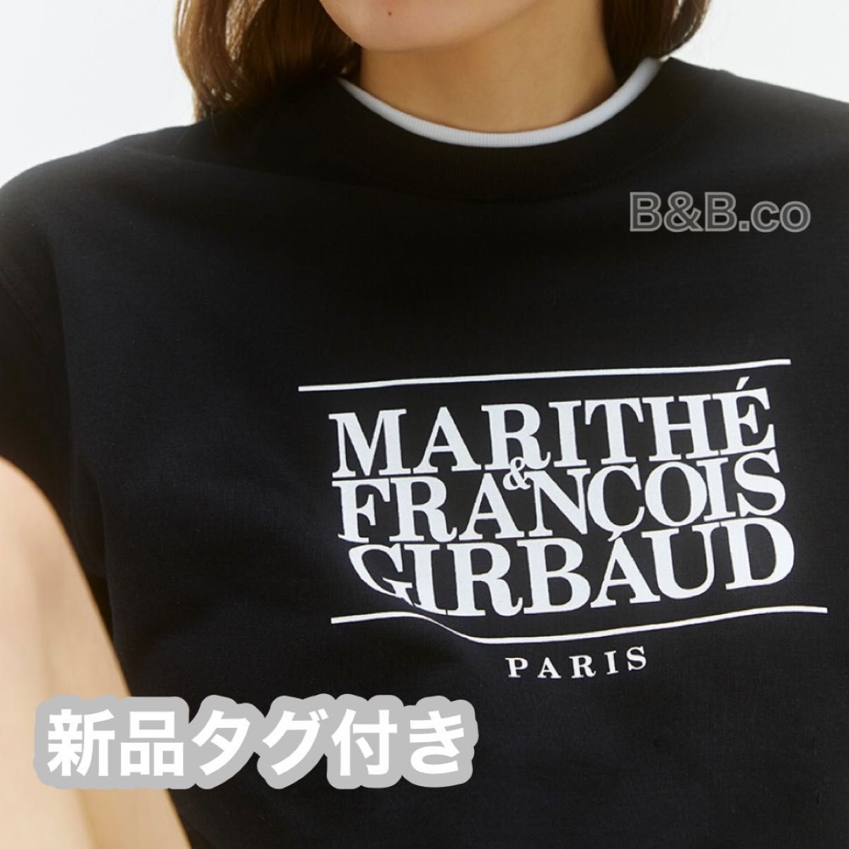 韓国限定マリテフランソワジルボー 半袖Tシャツ 正規品 ブラック M