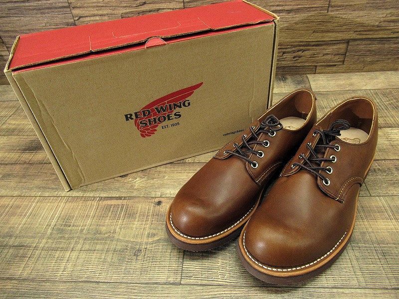  free postage new goods dead USA made RED WING Red Wing 8058 16 year made Foreman oxford amber Harness leather shoes 27.5cm ①