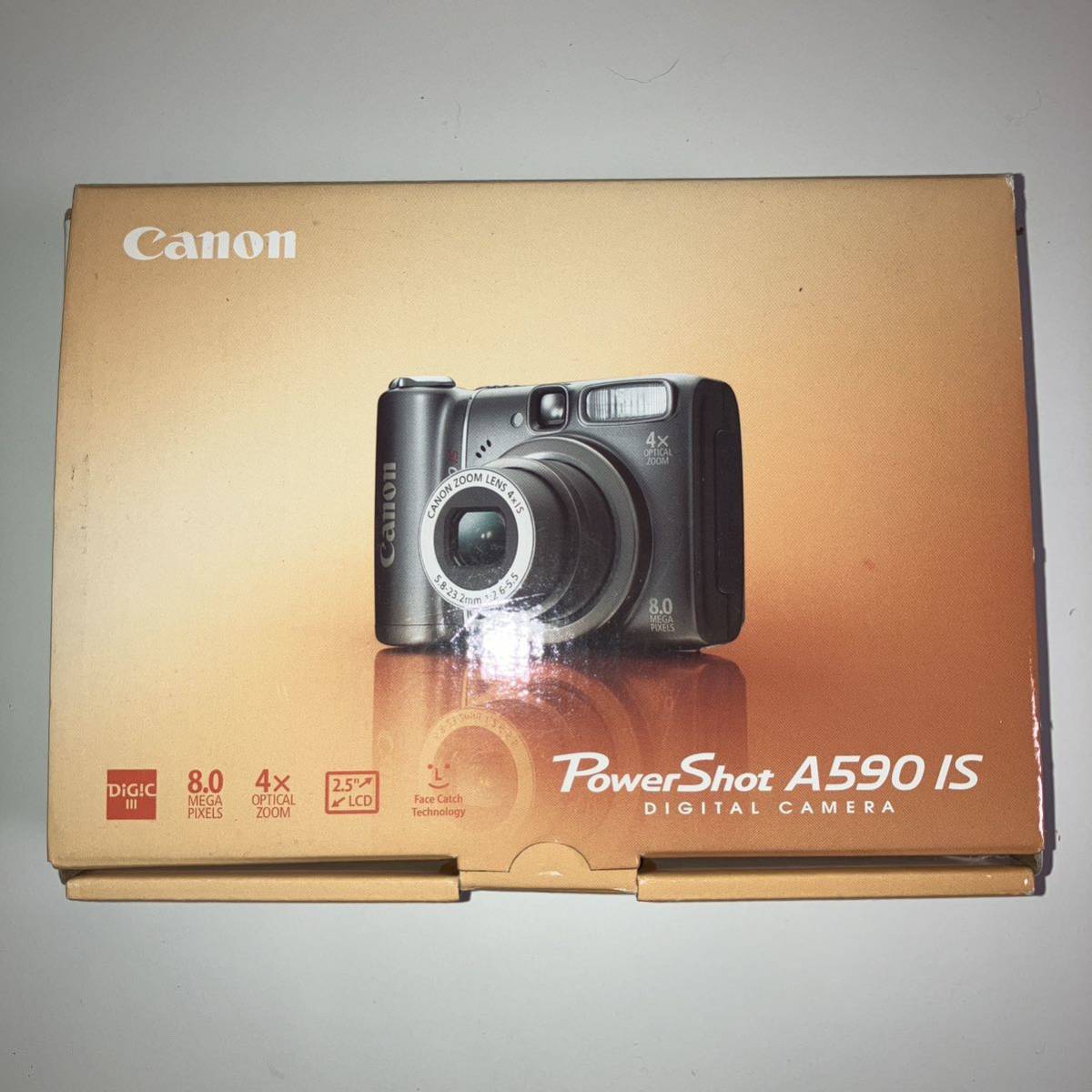 2年保証』 Canon POWERSHOT 付属品完備 動作確認済み IS A590 キヤノン