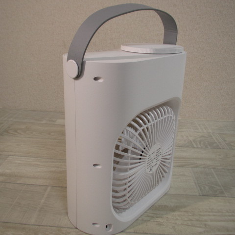 9119PC23【中古品】avasee 冷風扇 卓上小型 冷風機 送風 冷却 加湿 超音波式 ミスト機能付き 氷入れ可能 USB給電式 7色LED 白_画像3