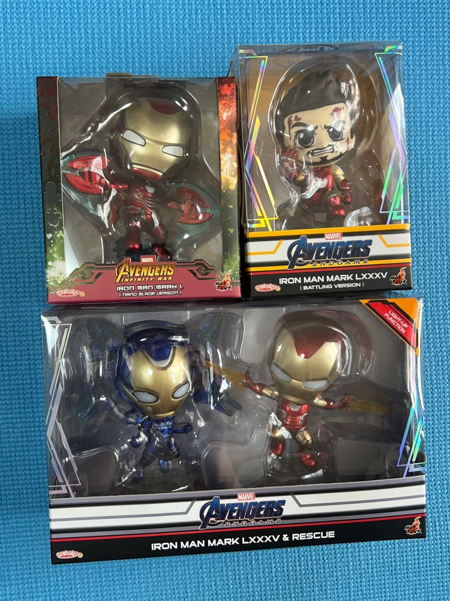 ホットトイズ　コスベイビー アベンジャーズ　エンドゲーム アイアンマン　トニースターク　レスキュー　まとめ売り　マーベルフィギュア