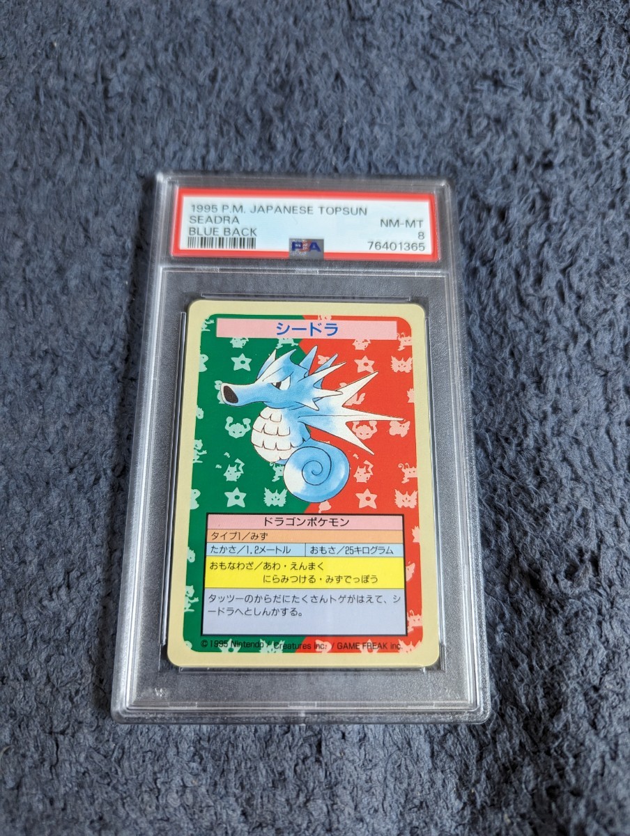 PSA 8 ポケモンカード　トップサン　シードラ　ナンバー無しエラーカード　裏面青　ポケットモンスター